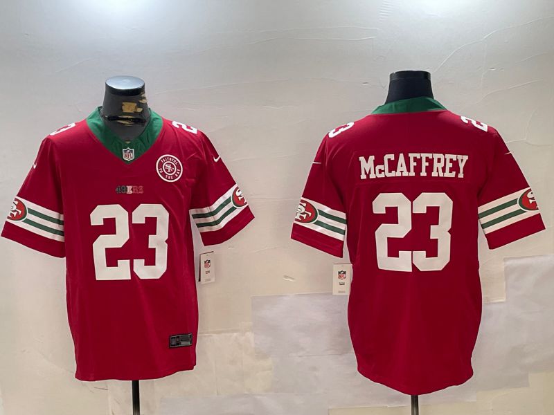 Men San Francisco 49ers #23 Mccaffrey Red Mexico three generations 2024 Nike Vapor Limited NFL Jersey style 3->san francisco 49ers->NFL Jersey